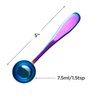 Loose Leaf Tea Spoon Measure | One Cup of Perfect Tea | Stainless Steel Scoop (Iridescent)
