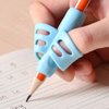 DMFLY Pencil Grips, Pencil Grips for Kids Handwriting, Children Pen Writing Aid Grip Set Posture Correction Tool for Kids Preschoolers Children, Hollow Ventilation Design, 3 Pack