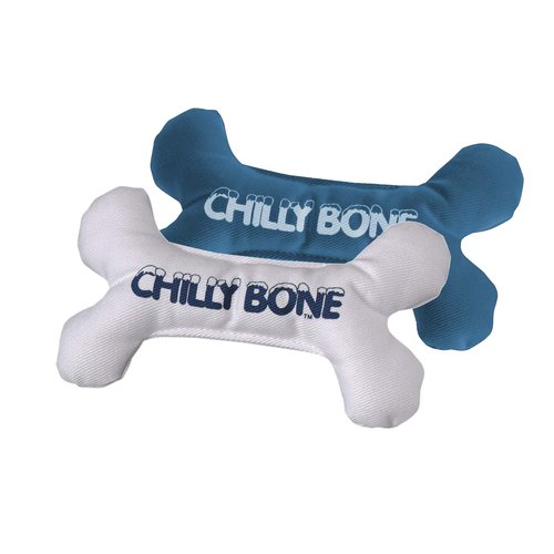 Multipet's 5.5-Inch Chilly Bone Dog Toy This Canvas Toy(Colors May Vary)