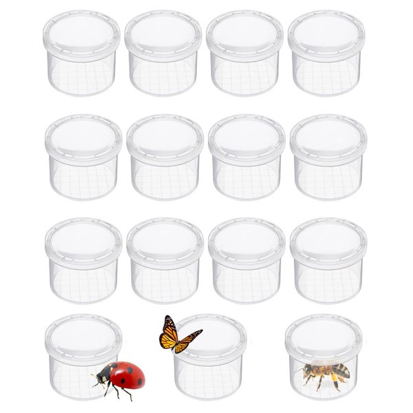 Odowalker Magnifying Bugs Viewer Critter Cage Bug Boxes 12 Pack Bug Jars Nature Exploration Insect Magnifier Backyard Explorer Sample Collection Entomology Class Early Education