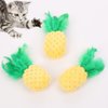 1Pc Yellow Pineapple Shape Cat Chew Toy - Cat Catnip Molar Toys Teeth Cleaning Toy Pet Bite Resistant Pet Supplies,Fun Toy for Cat Exercise Interactive Toys Cat Plush Playing Toy for Cat Kitten Pet