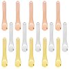 15 Pieces Mini Metal Cosmetic Skincare Spatula,YuCool Mini Reusable Mask Facial Scoop,for Facial Cosmetic for Face Mask Cream(3 Colors)
