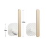 KFZDCG 2Pcs Gold Curtain Holders Self Adhesive Curtain Tieback L Shaped Wall Mounted Hook Drapery Curtain Tiebacks Window Treatment Holdbacks for Home and Cafe Balcony Decorative Curtain Drapery