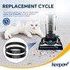 KEEPOW Replacement Belts for Bissell PowerSwift/Aeroswift/Powertrak Upright Vacuum Compatible with Models 1808, 18082, 25982, 2598, 2613, 2612, 1009, Replace Part 1600319&YMH28950, 2 Pack