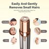 Aneagle Facial Hair Remover for Women,Painless Hair Shaver Rechargeable with LED Light, Flawless Lady Face Electric Razor,The Great Female Mustache Removal (Rose Gold)