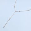 Yheakne Boho Crystal Y Necklace Gold Moonstone Y Lariat Necklace Minimalist Pendant Chain Necklace Jewelry for Women and Girls