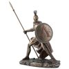 Veronese Design 4 Inch Miniature Greek Spartan Warrior Leonidas Resin Figurine Educational Collectible