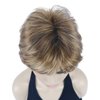 Lydell Short Layered Shaggy Wavy Full Synthetic Wigs (V6 Light Reddish Brown with Blonde Highlight)