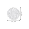 Abaodam 6pcs Dollhouse Table Mat Mini Doilies Mini House Dining Table Cover Miniature Table Mat Placemats Lace Trim Mini Accessories for Dolls Tiny Things Cloth Furniture Ob11 Crafts White