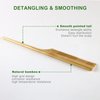 Bamboo Rat Tail Comb Natural Bamboo Hair Tool with Fine Teeth for Teasing Strands & Post Styling MRD Anti-Static Natural Curly Hair For Womens and Men
