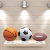 4 Pieces Acrylic Ball Stand Holder Display Stand Clear Sports Ball Storage Display for Footballs Basketballs Volleyballs Soccer Balls Bowling Ball Display
