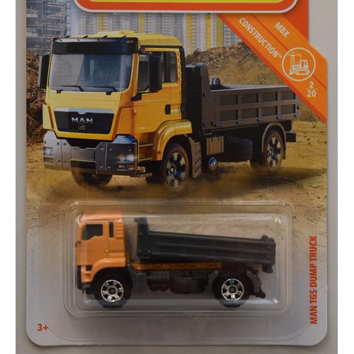 Matchbox Construction Series Man TGS Dump Truck 2/20, Yellow
