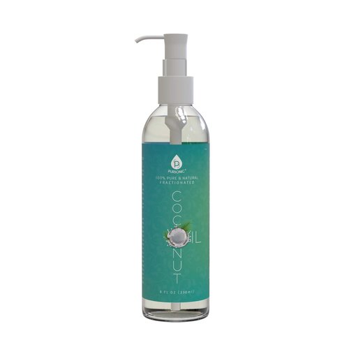 Pursonic 100% Pure Fractionated Coconut Oil, 8oz Oil for Massages, Therapeutic Recipes & Essential Oils (8)