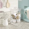STORi Premium Quality Makeup and Cotton Ball Holder | 60-oz Clear Plastic Apothecary Jar with Lid | Perfect Storage Container to Organize Bathroom and Vanity