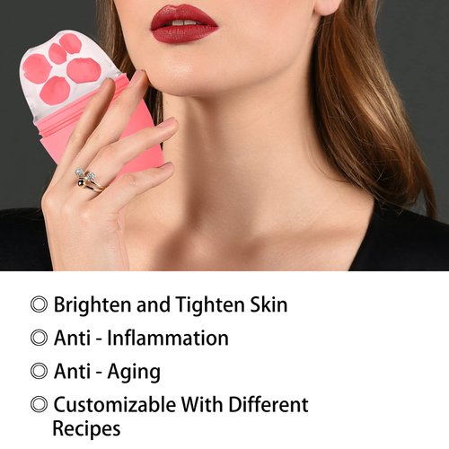 Evmliy 2Pack Ice Face Roller, Silicone Ice Roller for Face to Tighten and Lift skin, Ice Mold for Face & Eye Puffiness Relief, Reusable Facial Mold for Neck Natural Glow, skin care for women beauty