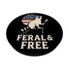 Feral and Free Funny 4th of July Raccoon PopSockets Adhesive PopGrip