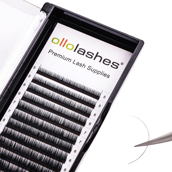 Bottom Lash Extension B/C/J Curl Mix4-10mm 0.03-0.15 thickness Black Color Super Matte Bottom Lash Extensions, Professional Supplies for Lash Techs (Bottom-J-0.07, 5-10mm)