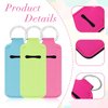 Key Chain Chapstick Holder, 10 Pcs Lip Balm Holder Solid Color Lipstick Holder, Colorful Lip Gloss Holder Keychain Pendant, Keychains Clip-on Lipstick Sleeve Pouch for Women and Girls, 10 Colors