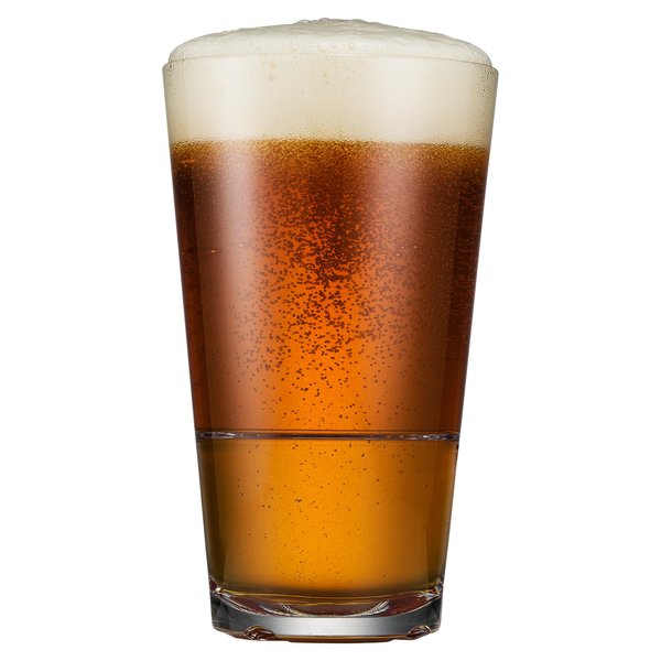 Drinique CAL-PT-CLR-4 Caliber Pint Unbreakable Tritan Beer Glasses, 16 oz. (Set of 4), Clear