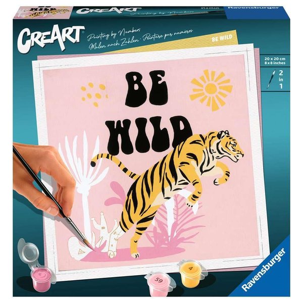 Ravensburger CreArt Jolane Edition Be Wild Paint by Numbers for Adults Craft Kits for Adults and Kids Age 12 Years Up