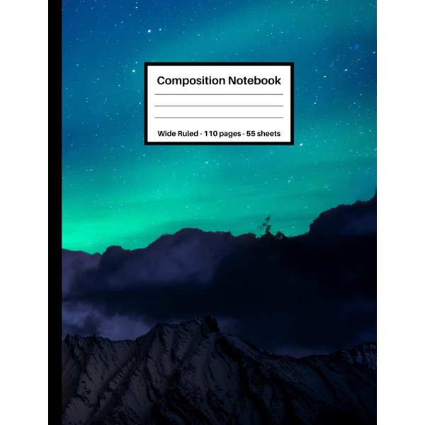 Composition Notebook: Fun Galaxy Space Themed Wide Ruled Paper Notebook Journal, Wide Lined Workbook for Teen Girls Boys Kids Students, Back to School ... College Writing Notes, School supplies gift