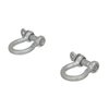 Seachoice Galvanized Anchor Shackle, 1/4 in, 1,100 Lbs. Max Load, Pack of 2 Grey