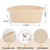 Ladkew 2 Pieces Small Cotton Woven Rope Storage Baskets for Organizing,basket for gifting, Storage Bins，rope basket set