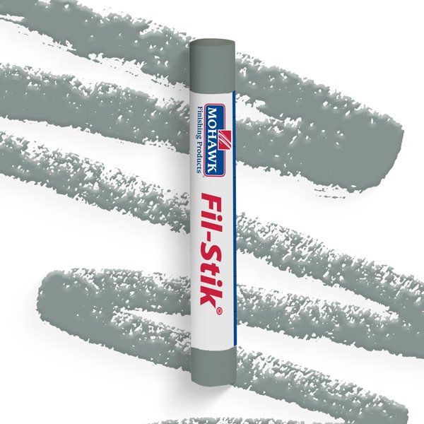 MOHAWK Finishing Products Fill Stick (Fil-Stik) Putty Stick for Wood Repair (Platinum Grey)- Rub On Semi-Soft Wax Filler Stick M230-0057