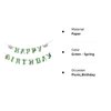 SUNBEAUTY Spring Happy Birthday Banner Green Spring Butterfly Flowers Banner Summer Spring Butterfly Birthday Party Decorations | Pre-Strung