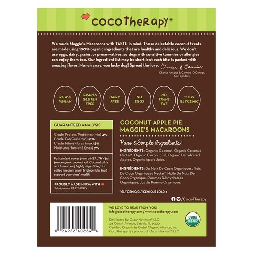 Cocotherapy Ctt-0012 Maggie'S Macaroons Coconut Apple Pie (1 Pouch), 4 Oz