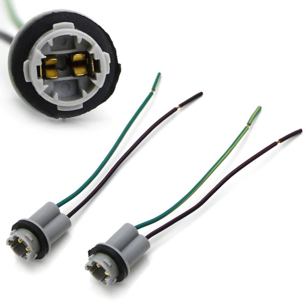 iJDMTOY 912 920 921 T15 Nylon Base Socket/Base w/Pigtail Wiring Harness As Repair, Replacement or Retrofit
