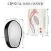 Crystal Hair Eraser for Hair Removal, Crystal Hair Remover for Men and Women, Magic Crystal Hair Remover with Gentle Skin Exfoliation, Reusable, Easy to Use, Works On All Body Parts (Black)