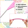 Patelai 12 Pcs Parting Comb for Braids Bulk, Rat Tail Comb for Parting Stainless Steel Pintail Comb Teasing Combs Braiding Comb Pressing Comb for Hair Styling Hairdressing Hair Salon Home(Pink)
