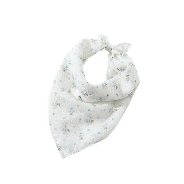Verdusa Headbands for Women Flower Boho Cute Headbands Floral Hair Scarf Headbands Tie Up Hair Bands Blue One-Size
