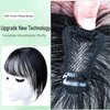 Bangs Hair Clip, Clip in Bangs Hair Toppers for Women 100% Real Human Hair, Clip on Bangs 360° 3D Cover Wispy Fake Clip in Hair Extensions for Women Daily (Natural Black, 3D 5 * 7 French Bangs)