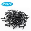 Jiozermi 60 Pcs Aluminum Blind Rivets, 3/16” x 1” Pop Rivets Assortment, Black