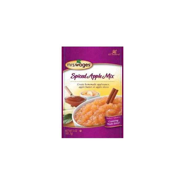 Mrs. Wages Spiced Apple Mix 5 Oz. Packets, for Making Apple Butter and Apple Sauce (Pack of 6)