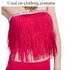 Lauthen.S 10 Yards of 6" Chainette Fringe Trim Tassel Sewing Trim for DIY Craft Latin Dress Lamp Shade Decoration Red