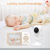 ebemate Video Baby Monitor Camera with 2 Camera,2.8" LCD Screen Video & Audio No Glow Night Vision,2-Way Talk Audio Cam Baby Monitoring 1200FT Range EBE28-2
