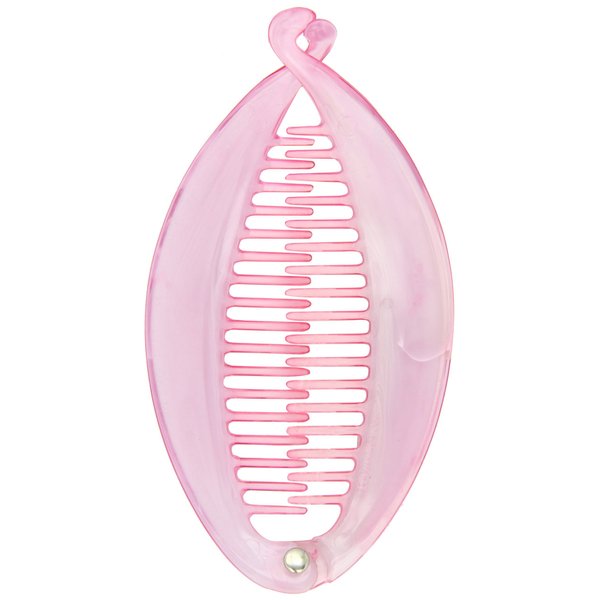 Caravan Hair Clip, Med 2 Tone Color Banana, Pink