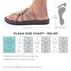 Plaka Relief Flip Flops for Women with Arch Support | Comfy Sandals for Women | Perfect for the Beach, Long Walks or Poolside | Reduces Heel & Back Pain | Black | Size 9