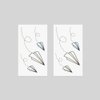 Oottati Waterproof Tiny Cute Fake Hand Neck Temporary Tattoos Stickers 2 Sheets Childhood Simple Origami Paper Airplane Trajectory