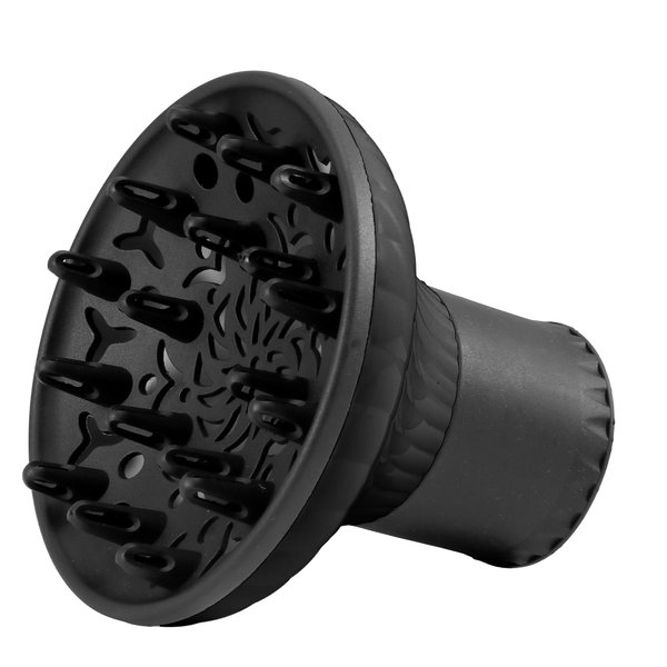 Jaeskeclip Hair Diffuser, Adjustable Hair Dryer Diffuser, Portable Hair Dryer Diffuser Attachment for Natural Wave Frizz Free Curls Hair, Professional Salon Tool(Black)