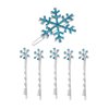 Beaupretty 6 Pieces Rhinestones Snowflake Hair Clips Winter Snowflake Hairpins Snowflake Bobby Pins Wedding Hair Clips Barrettes Christmas Hair Accessories for Women Girls(Blue)
