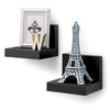 Command Display Ledges, Holds up to 2 lb, Slate, 2 Ledges with 8 Medium Command Strips, Damage Free Hanging Floating Shelf with Adhesive Strips, Personalize Living Room, Bedroom, Kids Room or Office