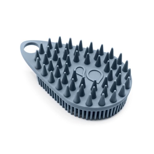 Scrub-dub™ - Premium Antimicrobial Scalp and Body Scrubber | Face Exfoliator and Scalp Scrubber for Dandruff | Loofah and Exfoliating Washcloth Replacement | Made in The USA | Glacier Blue