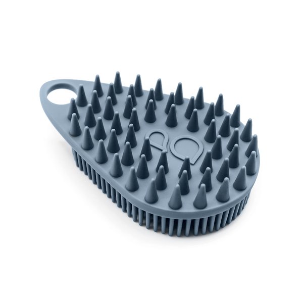 Scrub-dub™ - Premium Antimicrobial Scalp and Body Scrubber | Face Exfoliator and Scalp Scrubber for Dandruff | Loofah and Exfoliating Washcloth Replacement | Made in The USA | Glacier Blue