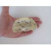 Vanilla black gray white beige marbled hair claw clip