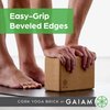 Gaiam Cork Yoga Brick – 9x5.5 Inch, Natural Cork Brick for Yoga, Pilates, Stretching, Balance, Gym, Home Workout, Meditation, Non-Slip, High-Density, Rounded Edges for Enhanced Poses and Flexibility