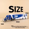 MT WORLD Toy Truck Personalized Semi Truck Toy with Name 1/48 Scale Diecast Model Tonka Container Car Carrier for Boys Teens Birthday